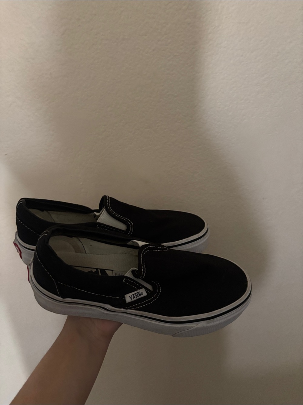 Vans Kids Black Classic Slip-On Sneakers